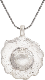 ROMAN WHEEL OF FORTUNE AMULET NECKLACE, 3RD-6TH CENTURY AD