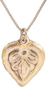 FINE ANCIENT VIKING HEART PENDANT, C.850-1050 AD