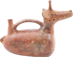 COLIMA RED POLISHED WARE FIGURAL VESSEL C.200BC-300AD - Fagan Arms