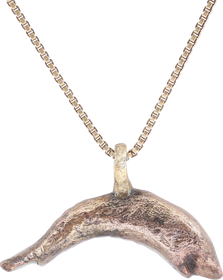 ROMAN GILT DOLPHIN PENDANT NECKLACE C.100-300 AD