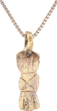 ROMAN LEGIONARY’S SWORD BELT MOUNT NECKLACE, MID-LATE 4TH CENTURY AD