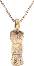 ROMAN LEGIONARY’S SWORD BELT MOUNT NECKLACE, MID-LATE 4TH CENTURY AD