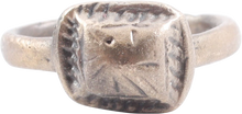 FINE ROMAN PROSTITUTE'S RING, C.100-300 AD, SIZE 4 1/2