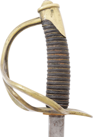AMERICAN MILITIA CAVALRY OFFICERS SWORD, 1870’S-80’S
