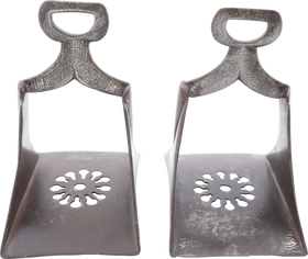 PAIR OF MOROCCAN STIRRUPS, 19TH CENTURY