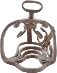 FINE FRENCH CAGE STIRRUP, 17TH CENTURY - Fagan Arms