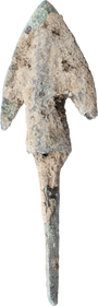 EUROPEAN BRONZE ARROWHEAD, LATE BRONZE AGE, C.1200-800BC