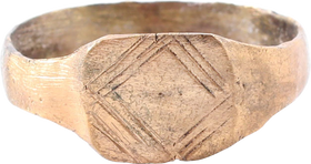 MEDIEVAL EUROPEAN RING, 800-1000AD, SIZE 9 ½