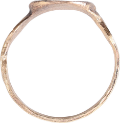 MEDIEVAL EUROPEAN CHRISTIAN RING, 15TH-17TH CENTURY, SIZE 10+ - Fagan Arms