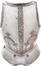 A FINE SOUTH GERMAN BREASTPLATE C.1560 FOR THE FOOT TOURNAMENT