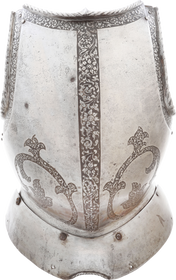 A FINE SOUTH GERMAN BREASTPLATE C.1560 FOR THE FOOT TOURNAMENT