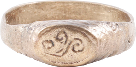 BYZANTINE SORCERER’S RING 400-700 AD, SIZE 10 1/4