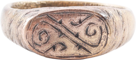 ROMAN SORCERER’S RING, 1ST CENTURY BC-1ST CENTURY AD, SIZE 9 1/4