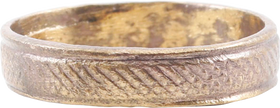 FINE VIKING WEDDING RING, 900-1050 AD, SIZE 5 ¾