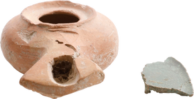 ROMAN OIL LAMP C.100-250 AD