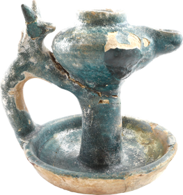 ISLAMIC OIL LAMP 13TH-14TH CENTURY AD
