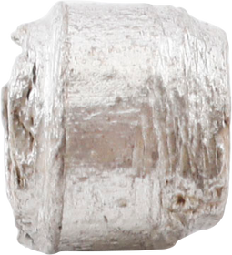 VIKING SILVERED BEAD, 9TH-11TH CENTURY AD