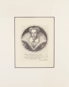 ORIGINAL 17TH CENTURY LITHOGRAPH MARGARETHA OF VALOIS