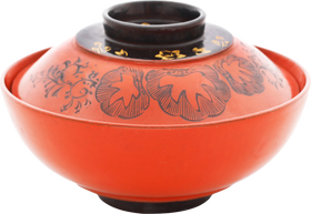 JAPANESE LACQUERED COVERED BOWL MEIJI PERIOD, 1867-1912