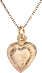 ANCIENT VIKING HEART PENDANT NECKLACE, 866-1067 AD