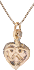VIKING HEART PENDANT NECKLACE, C.950-1050 AD