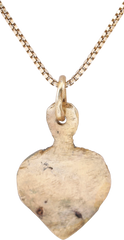 VIKING HEART PENDANT NECKLACE, C.950-1050 AD
