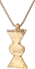 ROMAN LEGIONARY’S SWORD BELT MOUNT NECKLACE, 4TH CENTURY AD