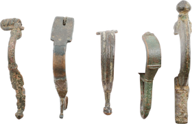 ANCIENT BRONZE FIBULA GRECO-ROMAN TO BYZANTINE