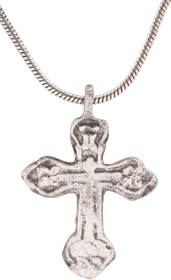 EUROPEAN SILVERED CROSS C.1700-1800 AD