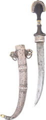 SILVER MOUNTED MOROCCAN JAMBIYA, MID 19TH CENTURY - Fagan Arms