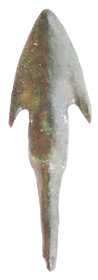 EUROPEAN BRONZE AGE ARROWHEAD C.900 BC
