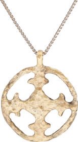 CRUSADER'S CROSS PENDANT NECKLACE, 11TH-13TH CENTURY