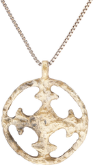 CRUSADER'S CROSS PENDANT NECKLACE, 11TH-13TH CENTURY