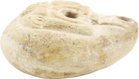 ANCIENT EGYPT, GRECO–ROMAN PERIOD POTTERY OIL LAMP 1ST-2ND CENTURY AD