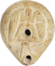 ANCIENT EGYPT, GRECO–ROMAN PERIOD POTTERY OIL LAMP 1ST-2ND CENTURY AD