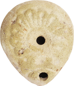 EGYPTIAN FROG OIL LAMP 2ND-4TH CENTURY AD