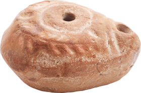 EGYPTIAN FROG FORM OIL LAMP C.30BC-200 AD