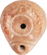 EGYPTIAN FROG FORM OIL LAMP C.30BC-200 AD