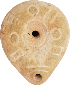 ANCIENT EGYPTIAN FROG LAMP 2ND-4TH CENTURY AD