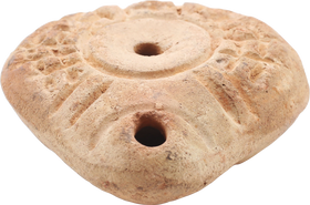 EGYPTIAN FROG OIL LAMP, C.3RD-5TH CENTURY