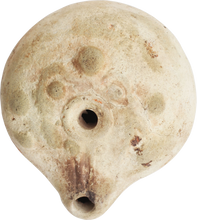 ANCIENT EGYPTIAN FROG LAMP 2ND-4TH CENTURY AD