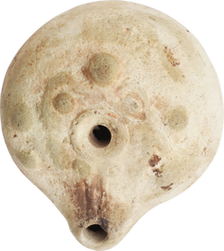 ANCIENT EGYPTIAN FROG LAMP 2ND-4TH CENTURY AD