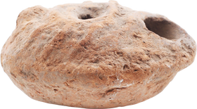 ANCIENT EGYPTIAN OIL LAMP, FROG TYPE 2ND-4TH CENTURY