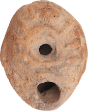ANCIENT EGYPTIAN OIL LAMP, FROG TYPE 2ND-4TH CENTURY