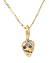 MEDIEVAL TIBETAN SKULL PRAYER BEAD, C.1400-1550