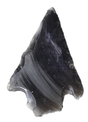 FINE PRE-COLUMBIAN OBSIDIAN ARROWHEAD - Fagan Arms