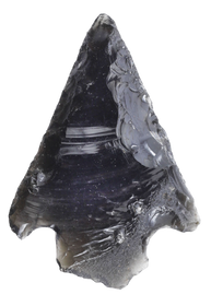 FINE PRE-COLUMBIAN OBSIDIAN ARROWHEAD