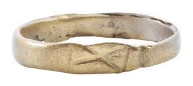 EUROPEAN WEDDING RING C.6TH-10TH CENTURY AD, SIZE 10