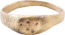 BYZANTINE CHRISTIAN RING, C.6th-10th CENTURY AD, SIZE 9