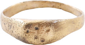 BYZANTINE CHRISTIAN RING, C.6th-10th CENTURY AD, SIZE 9